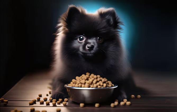 Cat with her pet parent