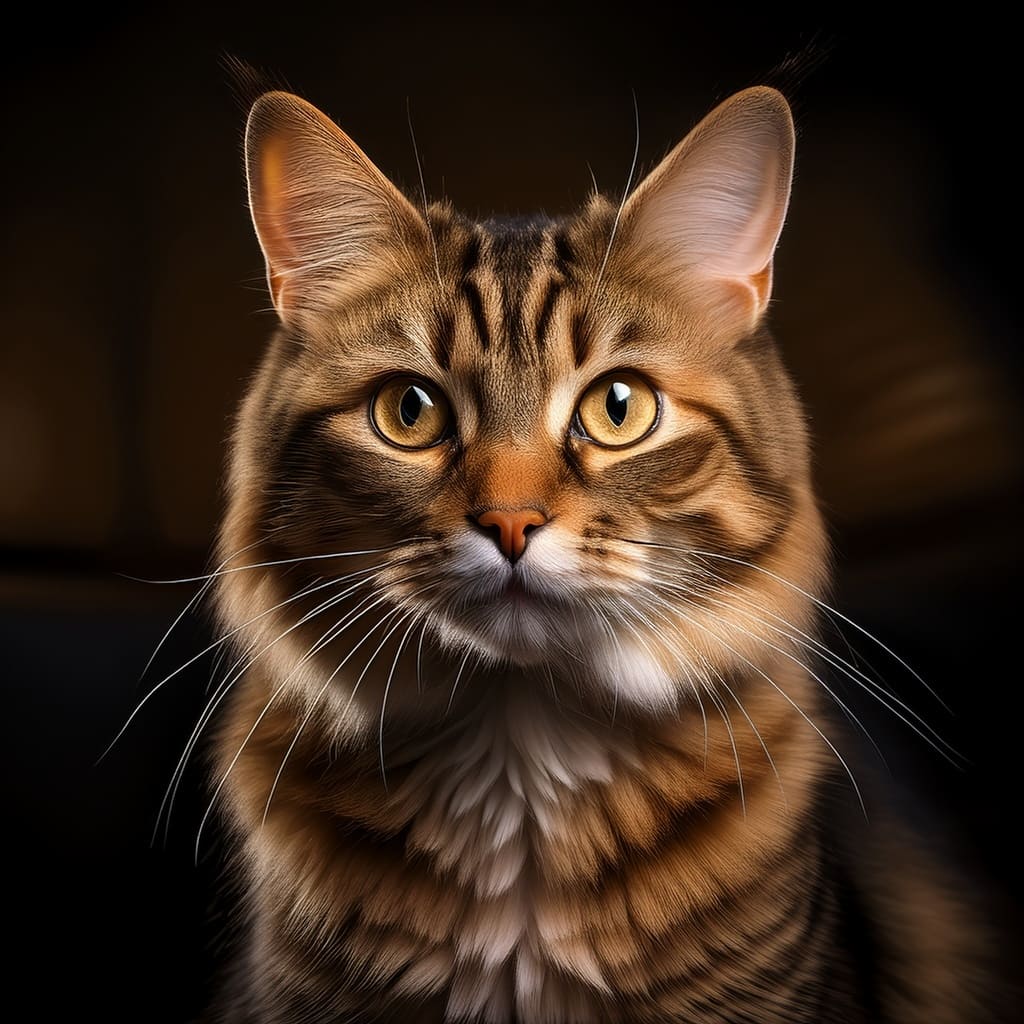 Mirada de un gato Gato gris escondido en una cobija