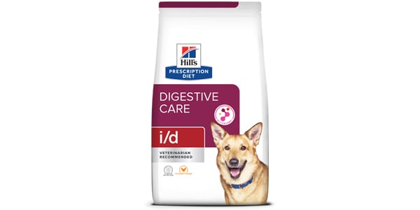 Bag of Hills Prescription Diet i/d Sensitive Digestive Care dog food. Improved packaging. Better Bags. Better Client Conversations